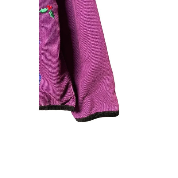 Unique Khaki Rose Colorful‎ Christmas Jacket 100% Cotton Size Medium (M) - Picture 7 of 9